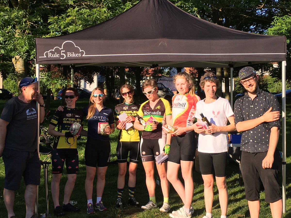 Cath_matt's tweet photo. Unexpected second place in last night 's women's Hove Park Crit - my first bike race #ETEracing https://t.co/4jfgNNNXtI