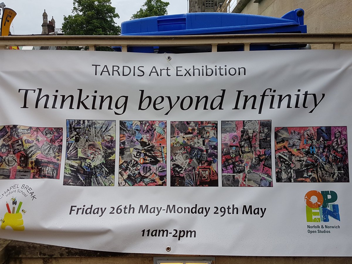 Wonderful exhibition by Chapel Break Infant School near Norwich City Hall - amazing standard of artwork for 4-7 year olds