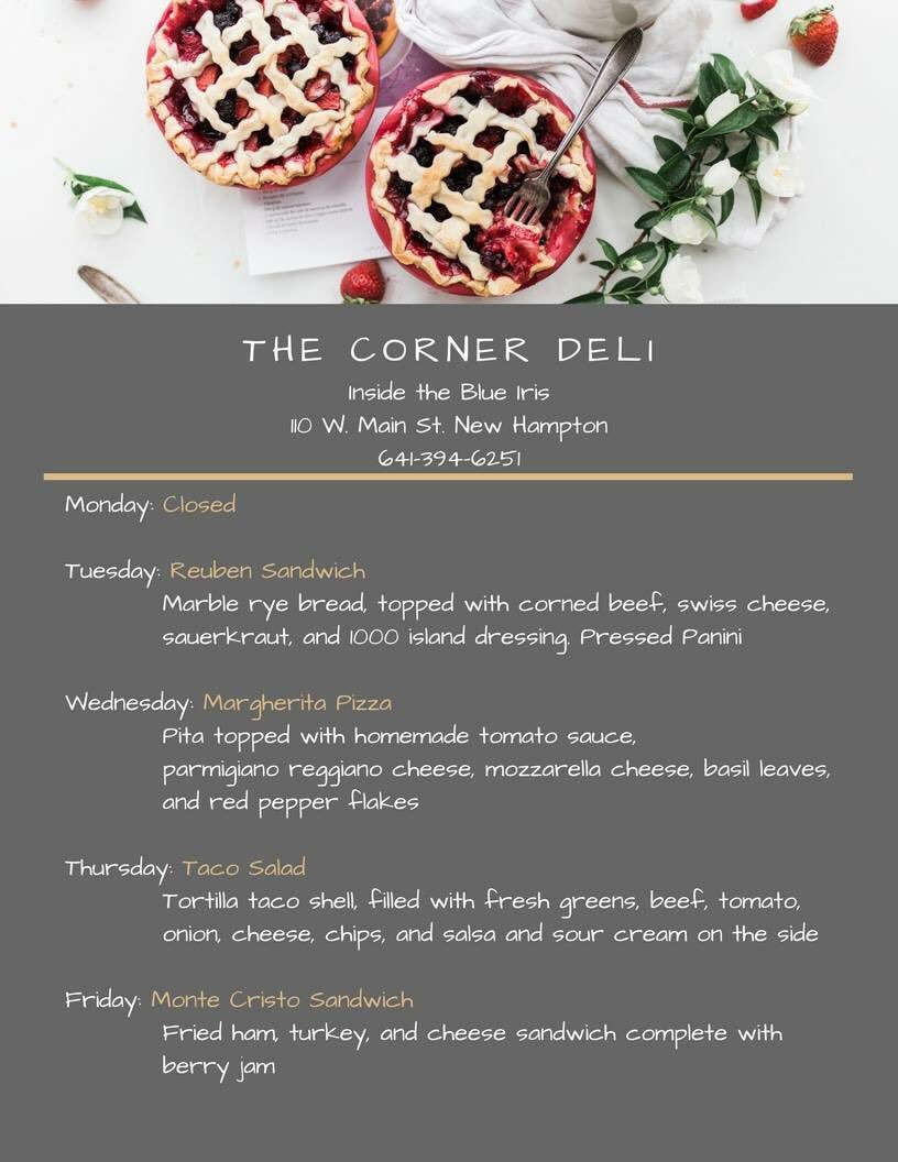 Deli me u for this week.. 🇺🇸#cornerdeli #homemade #customersfavorite
