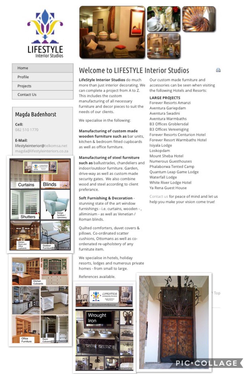 Lifestyle Interiors can complete any Interior project from A-Z. Cell no: 082 510 1770