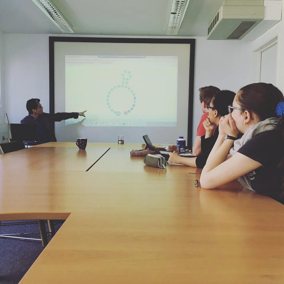iGEM17_Potsdam's tweet photo. geneious:What a great toy!! #inputtalk #igem2017 #geneious #plasmid https://t.co/oDxFx5CL5L