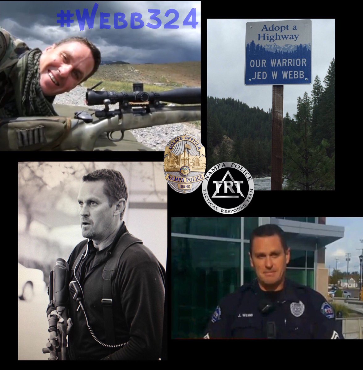 NampaPolice1's tweet photo. We lost Cpl Jed Webb suddenly on this day in 2013 from an undiagnosed heart condition.It shook our #BlueFamily. #Brotherhood #TRT #Webb324 https://t.co/yfzNFKqUlK