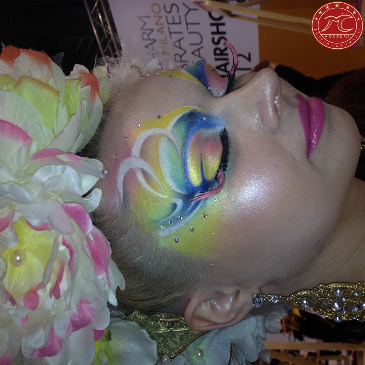 MC Akademi Fuar'da.. #mcakademi #fantastik #makyaj #makeup #fuar #color #güzellik #bakım