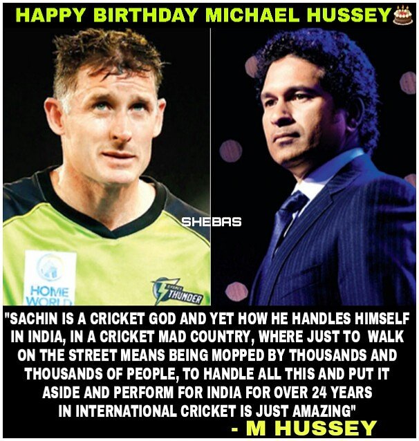 Happy Birthday Michael Hussey  