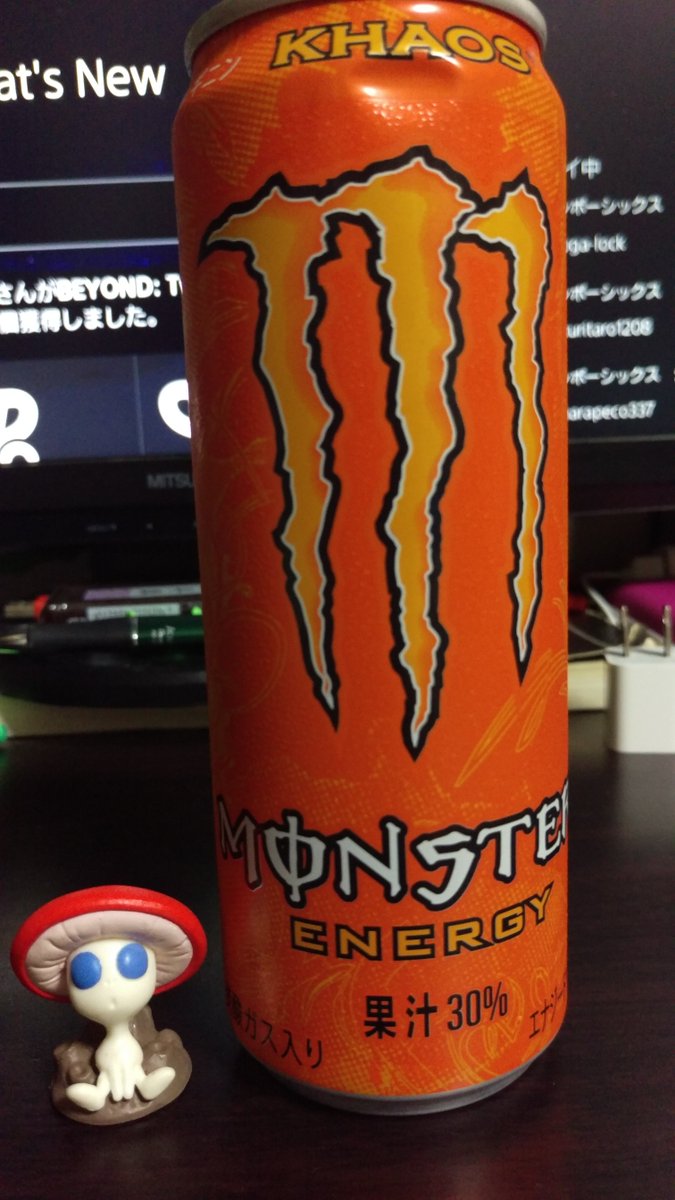 Kinoko_Energy_T's tweet photo. 今日のゲームエナジーはこれ!Monster Energy KHAOSです!(*´・ω・`)b
みかん🍊オレンジ🍊最高ですやん(´・д・`)
#モンスターエナジー #MonsterEnergy
#ゲームエナジー #GameEnergy https://t.co/eAbMZ0W75U