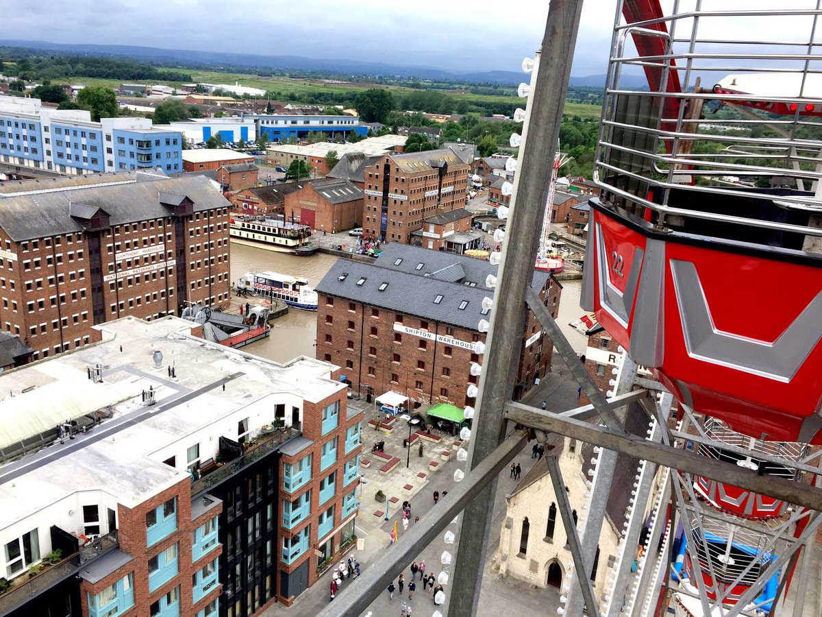Awesome views from the big wheel #TallShipsfestival @GloucesterQuays #gloucester