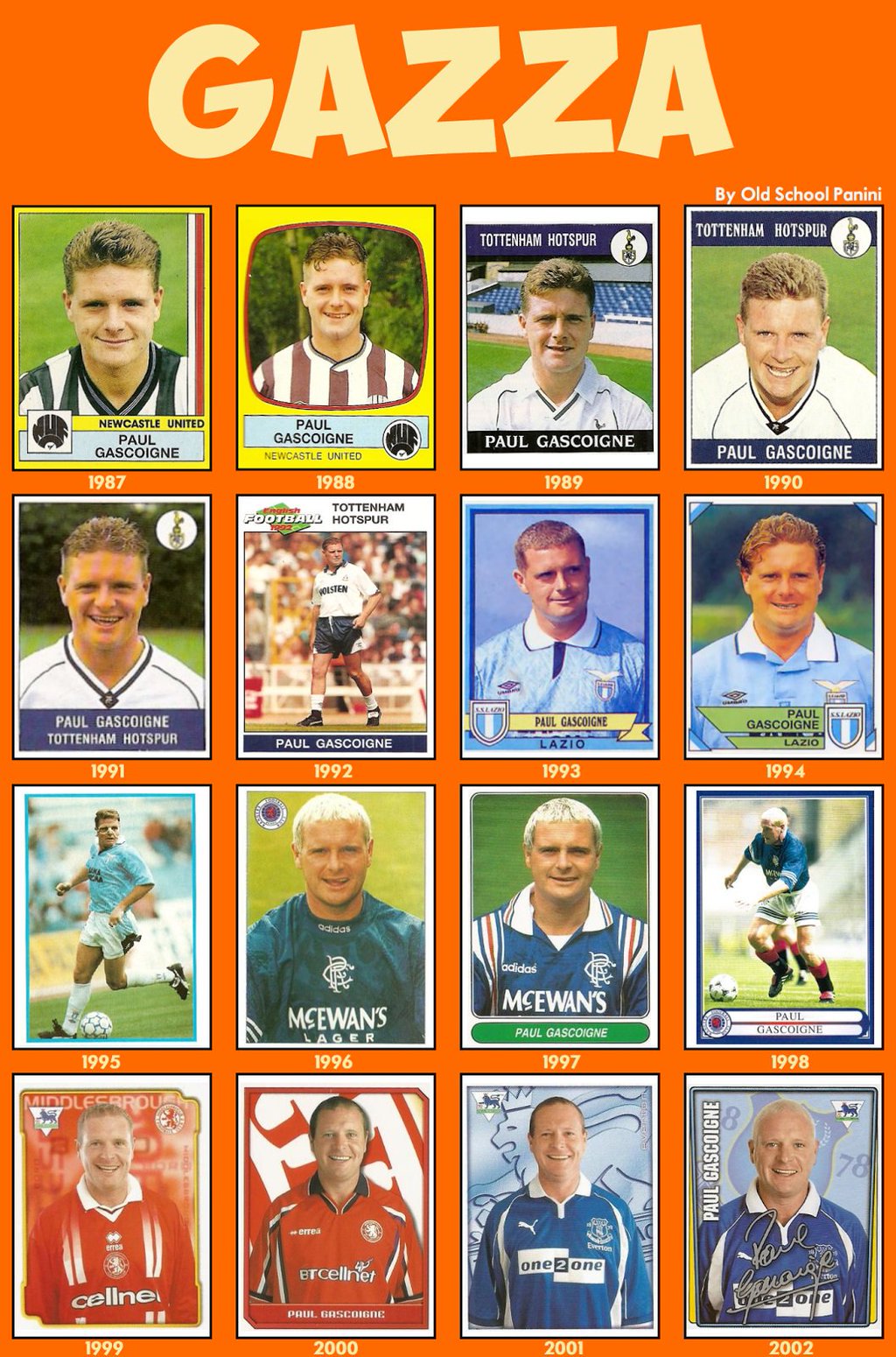 Happy 50th Birthday Paul GASCOIGNE ! 