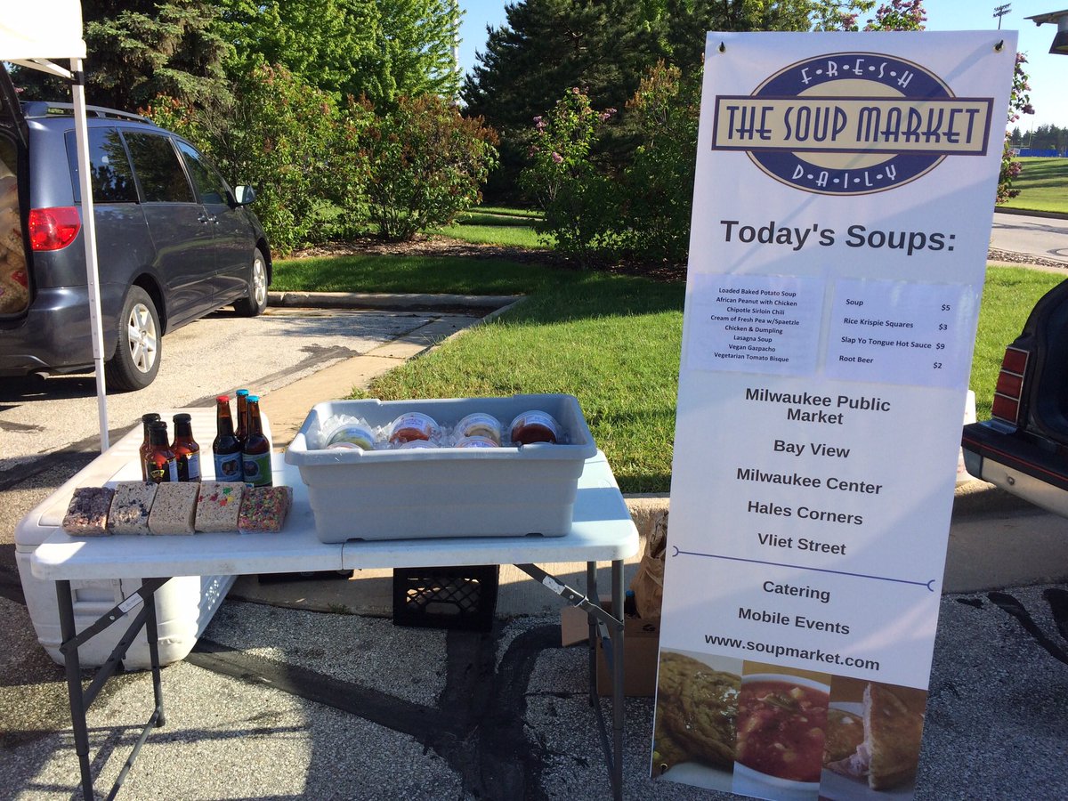 SoupMarketMKE's tweet photo. How do you not go to the Brookfield Farmers Market today? It's gorgeous out, and Julian's got lots of great choices for you. https://t.co/SEX5SDY4N3