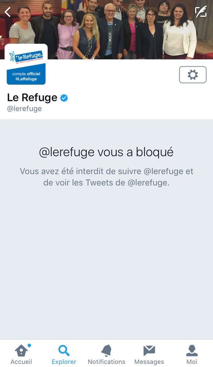 TPMPNews's tweet photo. Après notre tweet révélant le gros mensonge du Refuge, l'association nous bloque sur Twitter. Étrange, non? https://t.co/Zx4OIcF6qi