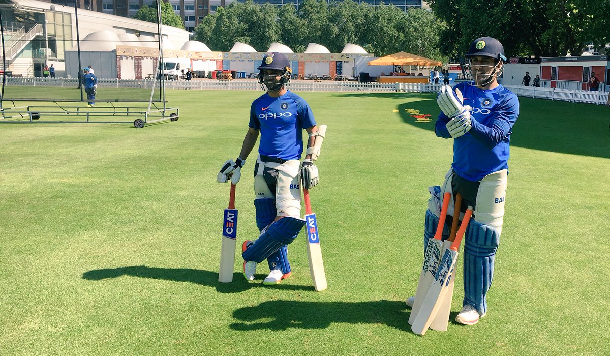 SportsbyHT's tweet photo. #CT2017 | Indian cricket team gears up for #ChampionsTrophy warm-up tie against New Zealand

SEE PICS: https://t.co/WDxlIOtVsR https://t.co/ycedKOHG57