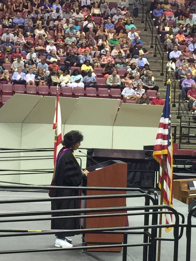 Thank you Judge Ashenafi-Richardson for a wonderful commencement address for Florida High's 2017 graduates!