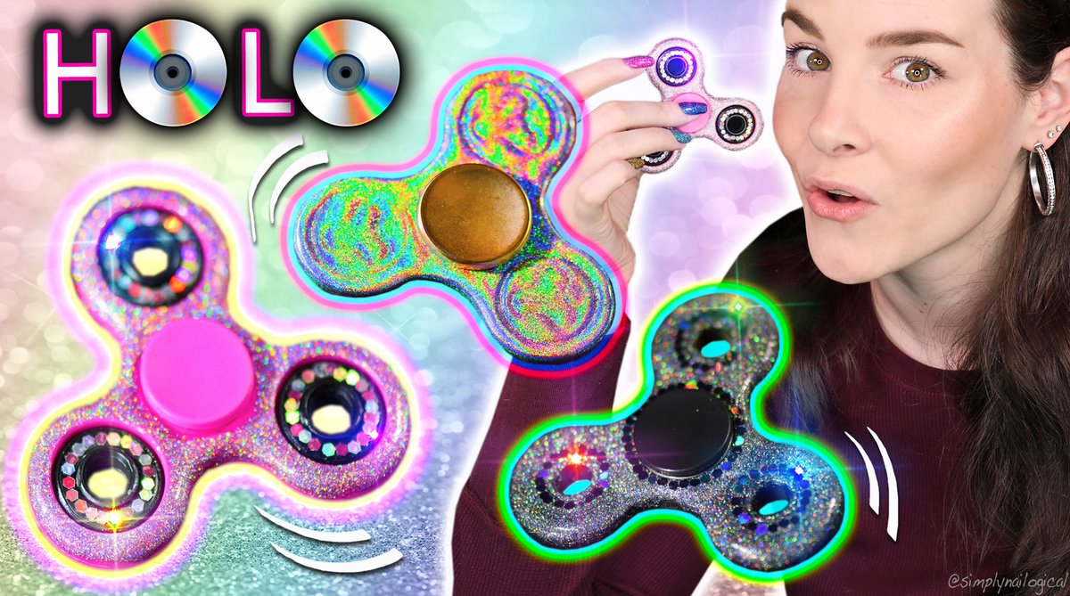 holographic fidget spinner