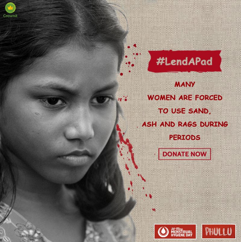 IpsosCrownit's tweet photo. Help us raise funds for underprivileged girls who can't afford the sanitary napkins in rural areas. #LendAPad - https://t.co/EVshJ6EOjF https://t.co/2BP8za4suA