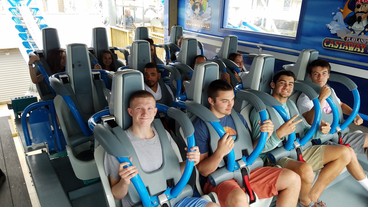 CoasterForce's tweet photo. Last night #GaleForce opened at #PlaylandCastawayCove. Now there's two new coasters to ride on the Jersey Shore. #triplelaunch #worththewait https://t.co/mmxhayBjUs