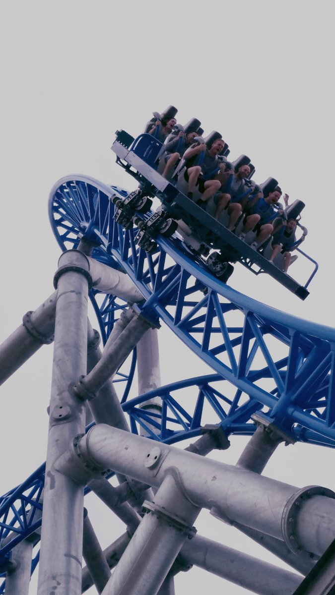 CoasterForce's tweet photo. Last night #GaleForce opened at #PlaylandCastawayCove. Now there's two new coasters to ride on the Jersey Shore. #triplelaunch #worththewait https://t.co/mmxhayBjUs