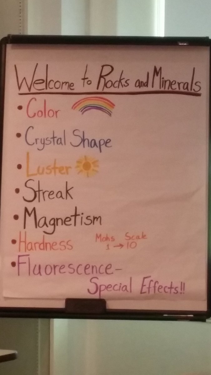 Mote128's tweet photo. White Clay Creek helping us remember properties of minerals!  Each class gave great earth materials answers, too! https://t.co/rcfy3L9fPT