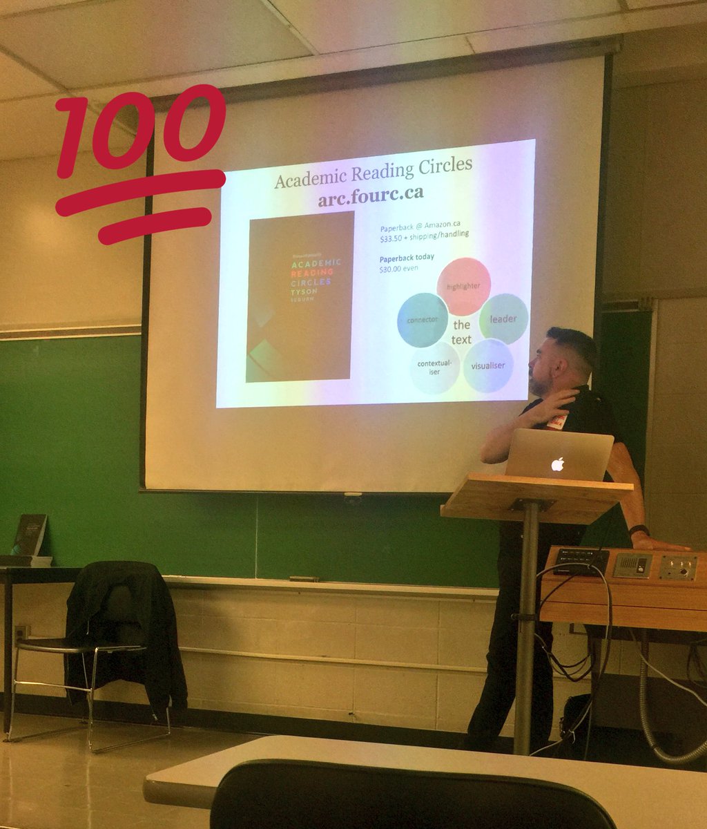 capontedehanna's tweet photo. #TOSCON17 @seburnt academic reading circle #visualizer #ARC utility images don't decorate https://t.co/ki7L04UMdq