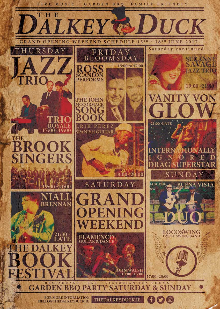 Dalkey Duck (@dalkeyduck) on Twitter photo <a href="/DalkeyDuck/">Dalkey Duck</a> Grand Opening just in time for <a href="/dalkeybookfest/">Dalkey Book Festival</a> featuring: @VanityVonGlow <a href="/TenorScanlon/">R O S S S C A N L O N</a> <a href="/suzanne_savage/">Suzanne Savage</a> <a href="/Johnwalshguitar/">John Walsh</a> +more <a href="/DalkeyDuck/">Dalkey Duck</a> Grand Opening just in time for <a href="/dalkeybookfest/">Dalkey Book Festival</a> featuring: @VanityVonGlow <a href="/TenorScanlon/">R O S S S C A N L O N</a> <a href="/suzanne_savage/">Suzanne Savage</a> <a href="/Johnwalshguitar/">John Walsh</a> +more