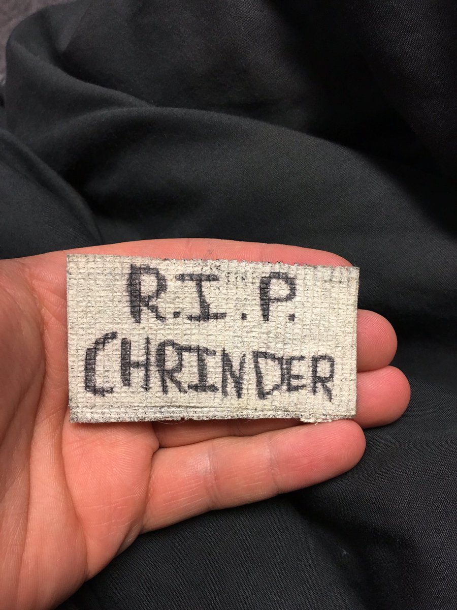 MattMcNaughton1's tweet photo. Still have this tape wrist band from my very last soccer game senior year.
Miss you a ton brother. #FlyHighChris ⚓️⚓️ https://t.co/xSZedJzPdm