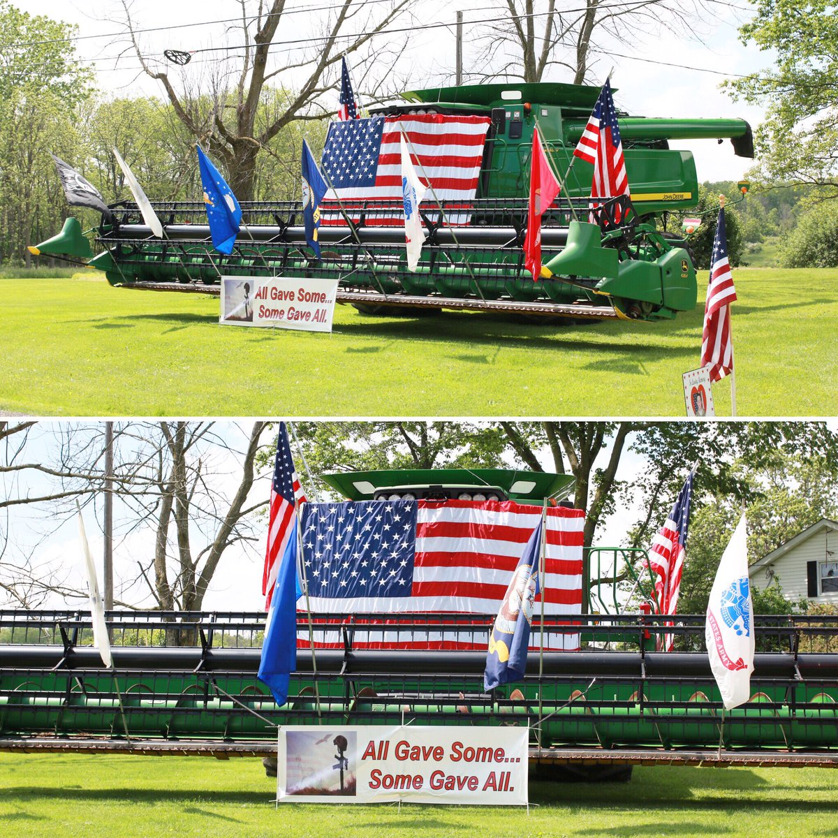 Spotted this patriotic display near West Salem, Ohio! ruralamerica