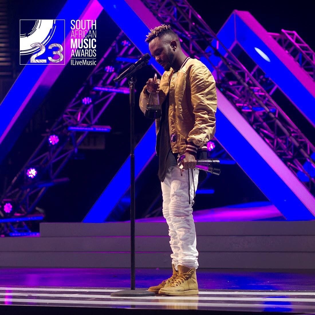 ZBroadcasting's tweet photo. Man of the moment @KwestaDaKAR 
#SAMA23 https://t.co/CItDS4rbo0