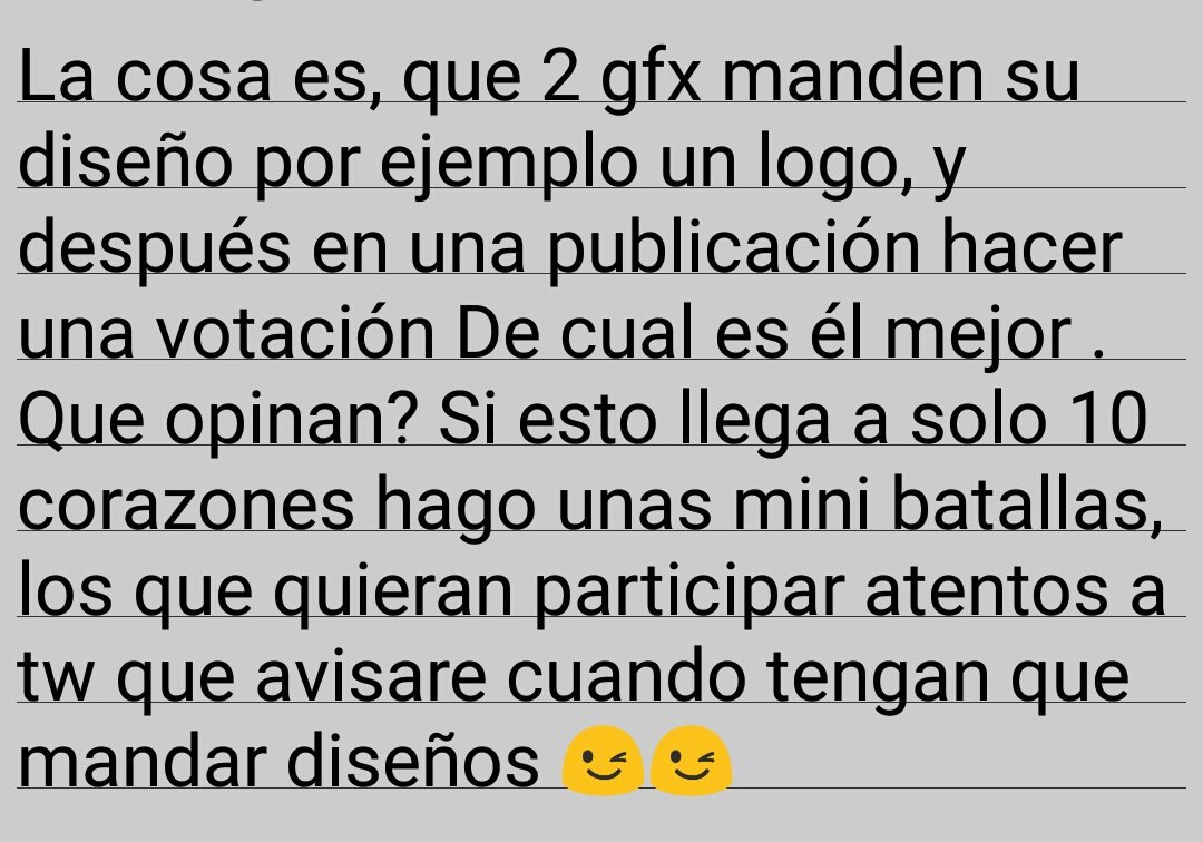 GfX_SeArInOX's tweet photo. Pensándolo me dieron ganas de hacer batallas de diseños! 😃 los que quieran participar dejar un diseño aquí 😊 Rt? https://t.co/yWHNiiv9rk