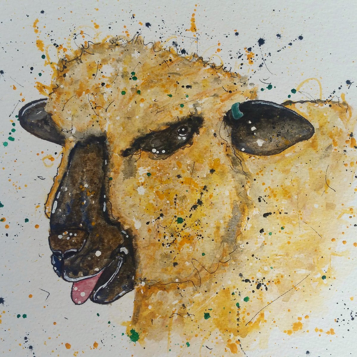 DNightingaleart's tweet photo. Meet Bertie who sadly passed this mth. 
#davidnightingaleart #restinpeace #sheep #livestock https://t.co/tfTF2ubSqN