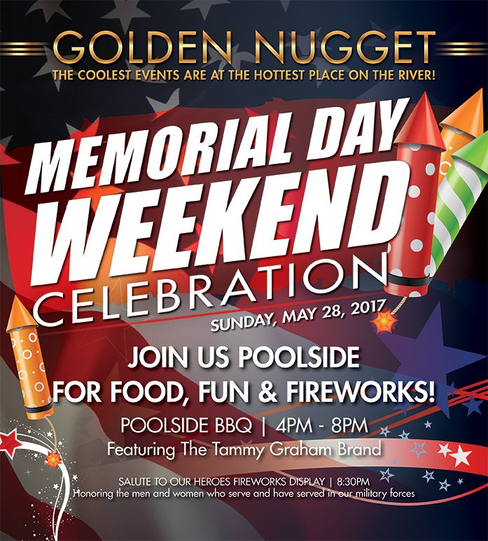 gnlaughlin's tweet photo. Join us Sunday for our Fireworks & BBQ Pool Party! #MDW2017 #VisitLaughlin https://t.co/ACQWvOkHoA