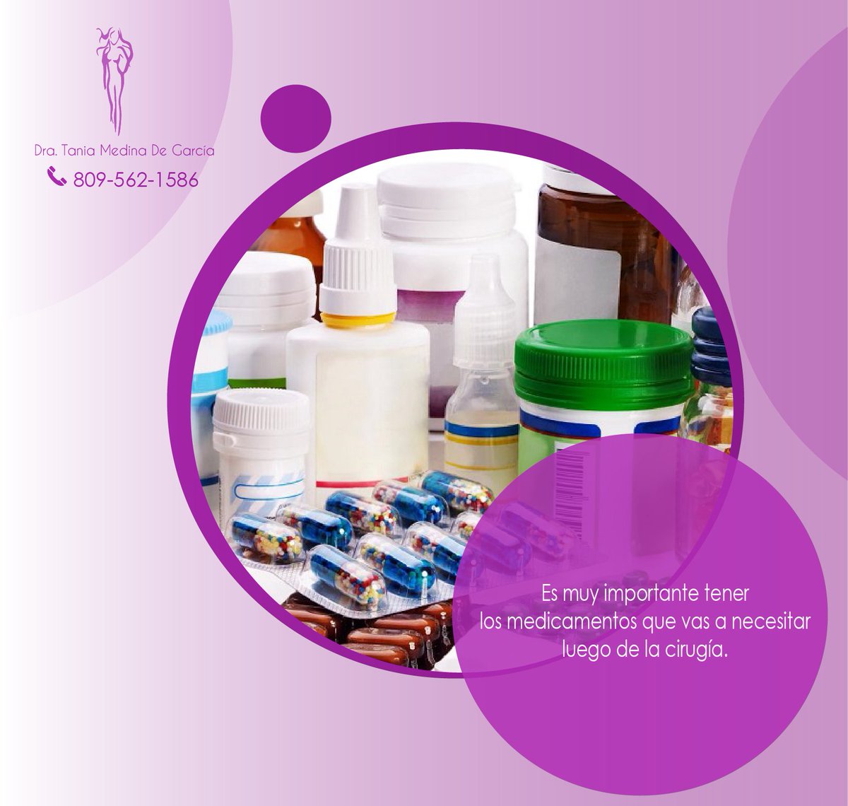 drataniamedina's tweet photo. #Postoptips 👩

It is very important to have the #medicines that you are going to use after the #surgery.

#DraTaniaMedina  #surgery https://t.co/p98OPTrecq