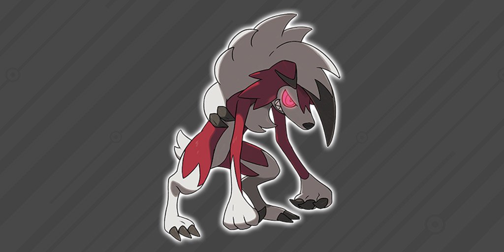 Pokemon's tweet image. What&apos;s the best move set for Lycanroc (Midnight Form)? #Pokemon