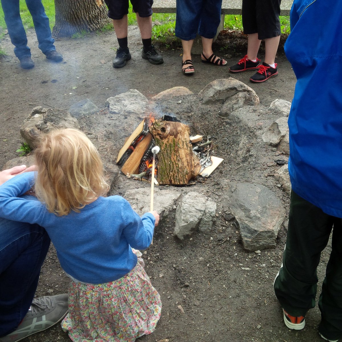 HillsideOE's tweet photo. Roasting marshmallows at #Doors_OpenTO while visiting Hillside https://t.co/3p5kuwhlSi