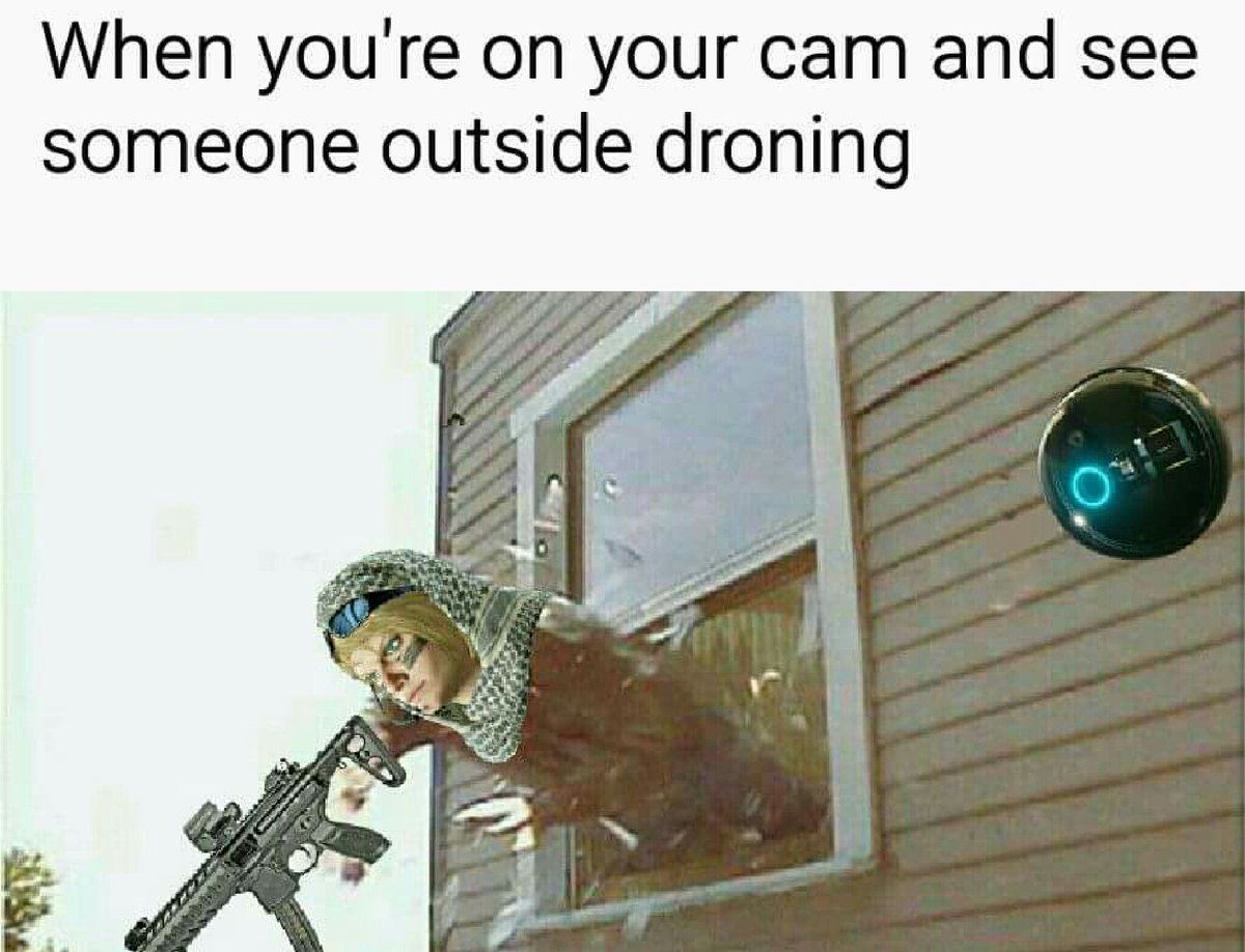 That cam game better be on point! #Valkyrie be stealing #Jager only use,  #SpawnPeaking. #RainbowSixSiege #SiegeMemes @UbisoftMTL