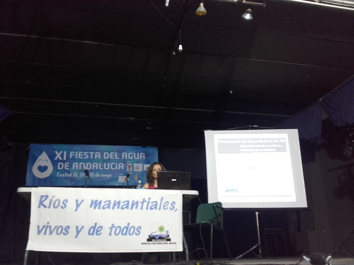 afigueroa1978's tweet photo. Presentando el mapa #RedAnd-NCA, el mapa colaborativo de los conflictos y debates del agua en Andalucía; una experiencia #pionera en España! https://t.co/X7HJI0ZHH6