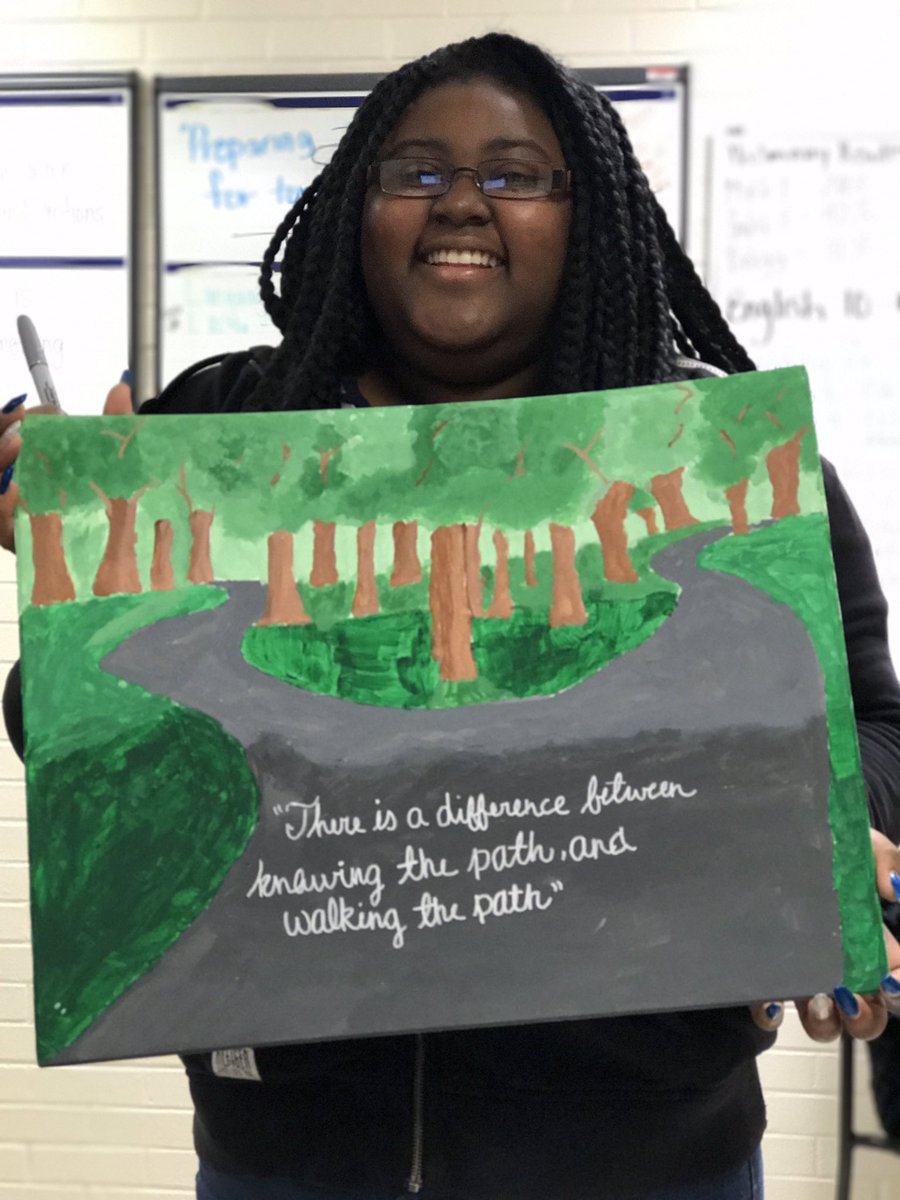 lmkinard's tweet photo. @TWingateAndrews @GCSchoolsNC I love seeing the creativity and artistry of our students! #TWApride https://t.co/xA6ZiMzRS7