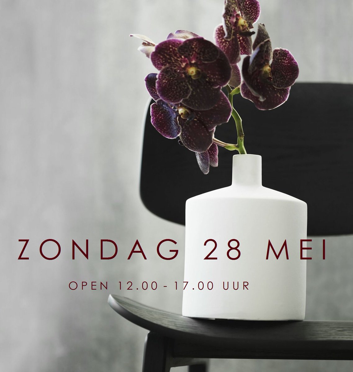 Zondag 28 mei zijn wij geopend van 12.00 uur tot 17.00 uur. Kom heerlijk inspiratie opdoen voor je interieur.