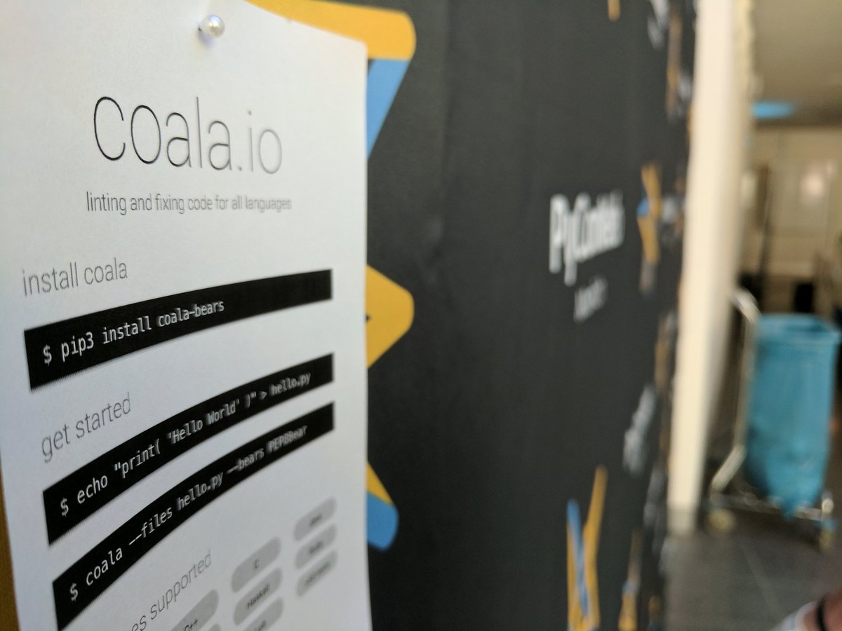 coala_io's tweet photo. U can have the fanciest #webPage...
Nobody will use it if ur #code isn't fancy ;P
Time to make #webDevelopers aware @PyMunich's #pyconweb17! https://t.co/DfhRfpW0Xy