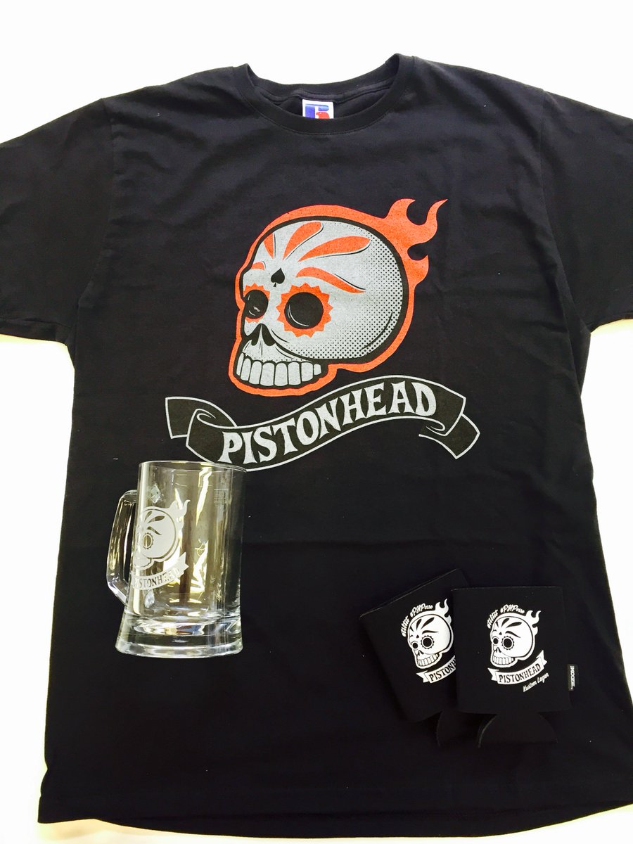 PistonheadLager's tweet photo. COMPETITION - RT &amp; LIKE to win these great Pistonhead goodies;
-1 x NEW T-shirt
-1 x Pint Glass
-2 x Can Koozies

#competition #giveaways https://t.co/0DRmdnY23r