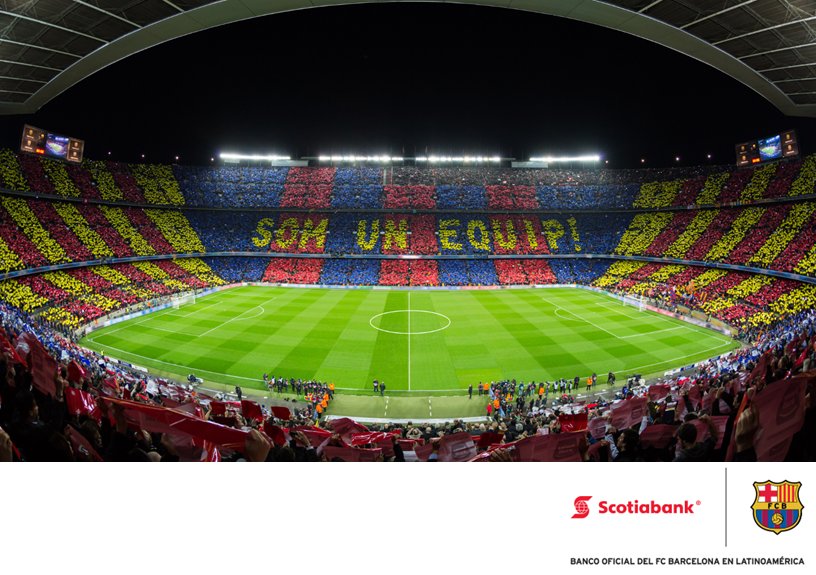 ScotiabankFC's tweet photo. Llegó el momento de alentar al más grande. ¡Vamos Barça que se puede! #VamosBarça  #CopaDelRey https://t.co/o4HpleTDCz