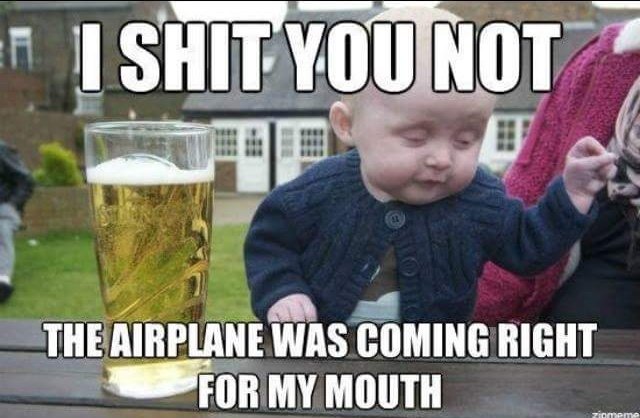 FeeFieryFae's tweet photo. When food on spoon gets brought into convo #babyatthebar #herecomestheplane 😅 https://t.co/yzYs9VqaoS