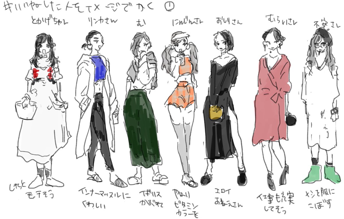 #いいねしたフォロワーさんをイメージで描く① 