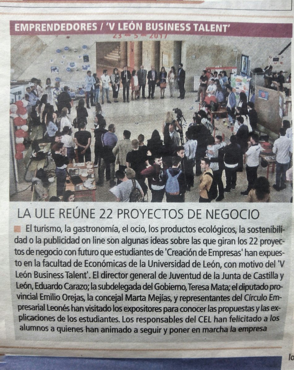 Mafketing's tweet photo. En el periódico Gente #Leon @Creacionmkule @FGULEM @unileon https://t.co/HsQe499Xs2