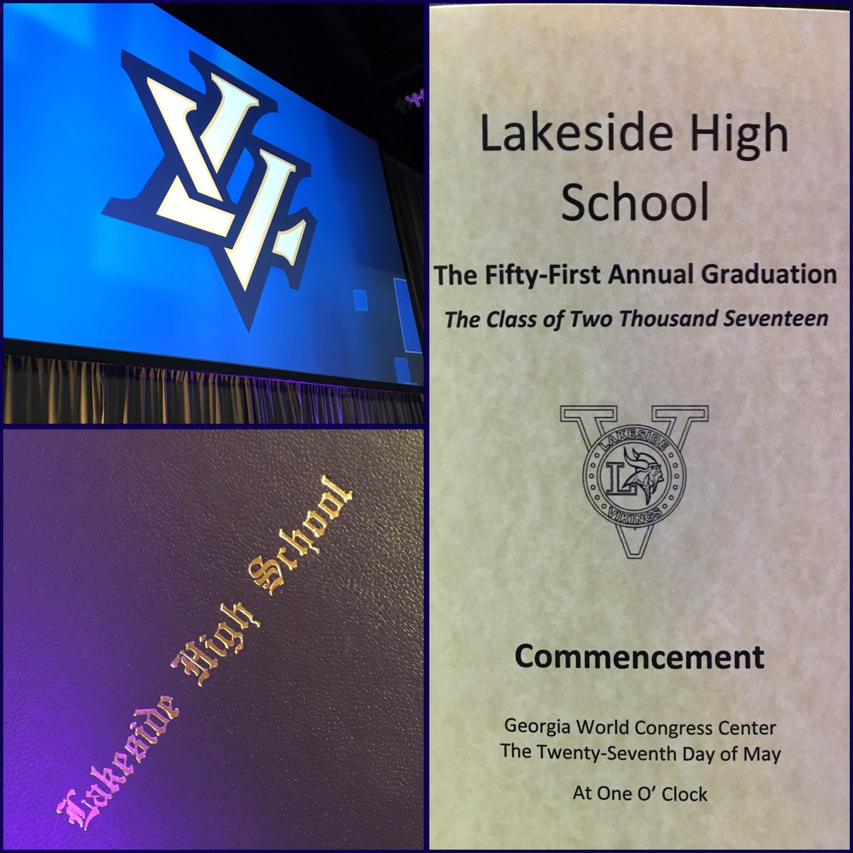 DeKalbSchools's tweet photo. Last but not least! Our final class for #GradCentral2K17 are the Vikings of Lakeside HS! Tune in to Facebook @ 1pm to watch LIVE 🙌🎓👩‍🎓👨🏽‍🎓💻 https://t.co/mHANw8ureC