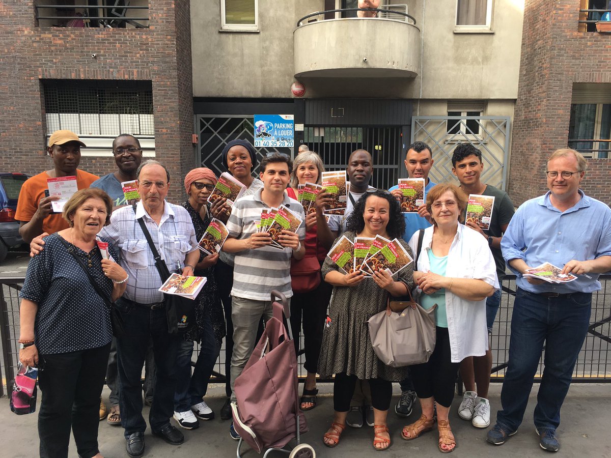 AvecCamba's tweet photo. Team porte à porte Camba/Dagnaud super motivée malgré la chaleur 💪🏽#AvecCamba #Circo7516 #Paris19 #BesoindeGauche https://t.co/NkpOAqPO9f