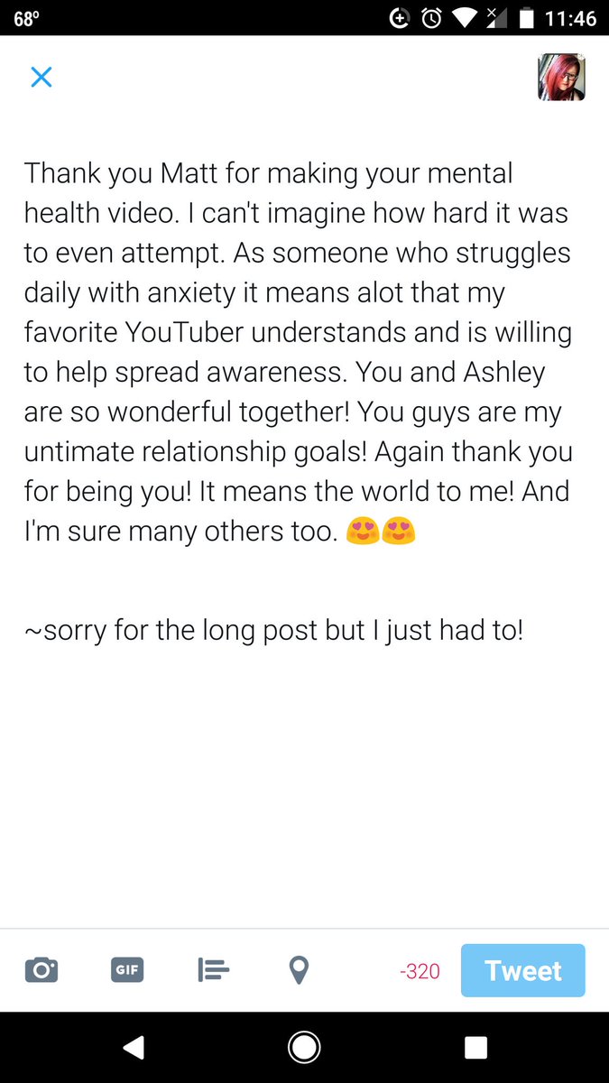 PrincessJessM's tweet photo. @MattShea because Twitter had a stupidly low character count limit! https://t.co/a7c0dS1gBj