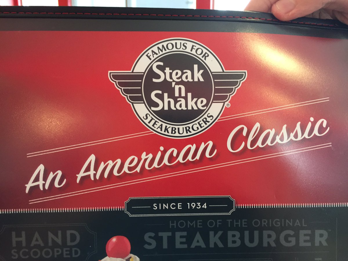 SteveDemeritt's tweet photo. Road trip to @IMS for #Indy500 means a pit stop @SteaknShake in honor of fav driver @GrahamRahal with @cmdnascar &amp; @pawelski75 https://t.co/PH0ECKMrf7