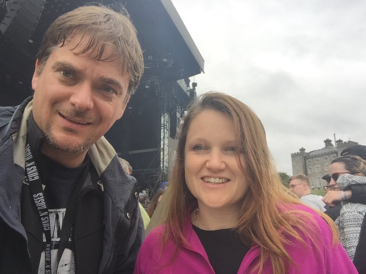 Insane in the membrane, in Slane in the rain. In the Goldcircle waiting on GnR #imonthenightrain <a href="/gunsnroses/">Guns N' Roses</a>