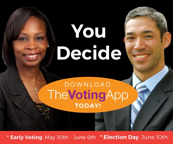 ThinkVoting's tweet photo. All SA Runoff Election info is live in The Voting App for Android  Get informed and VOTE #SAVotes #Election #gospurs https://t.co/v39vKjedue https://t.co/XPqOIUHcrl