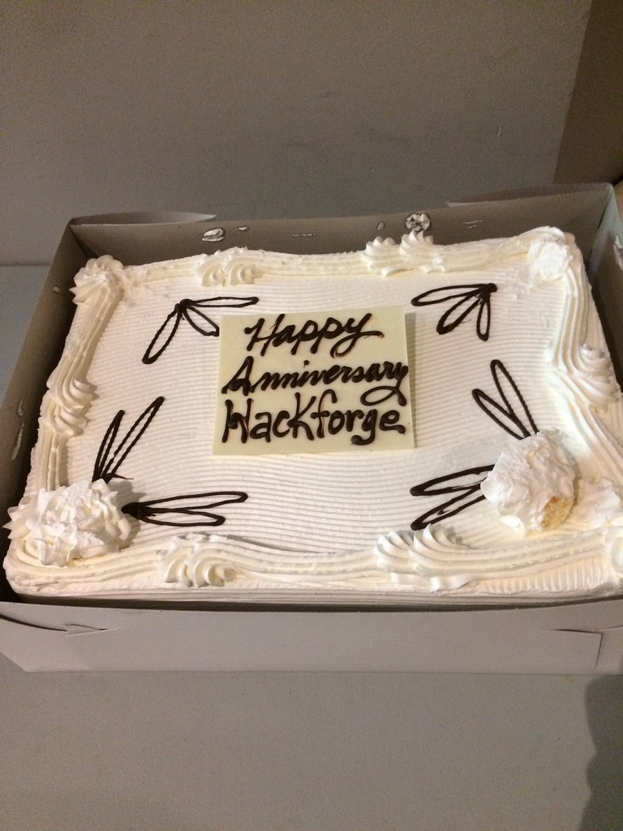 CircelliDan's tweet photo. Congratulations #hackforge on your 5 year anniversary and your tireless contribution to the community #YQG https://t.co/QBlqo0HI7K