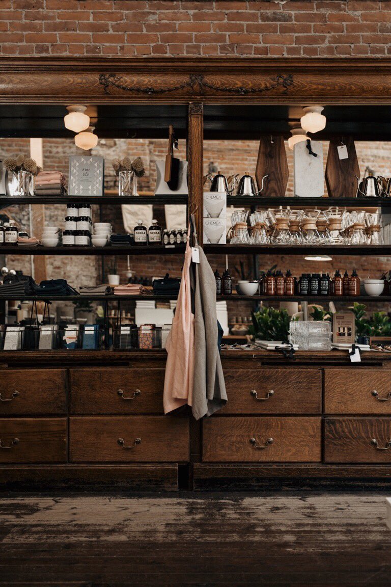 Shop's unlocked and fully loaded. Fine day for a Gastown stroll - pop by! #oldfaithfulshop #goodqualitygoods