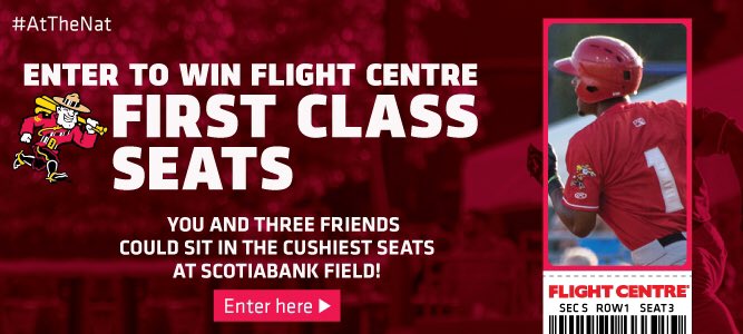 ✨ENTER TO WIN✨

The <a href="/FlightCentreCa/">Flight Centre Canada</a> First Class Seats! You and 3️⃣ friends can win the cushiest seats #AtTheNat

➡️atmilb.com/1B1ZWjH
